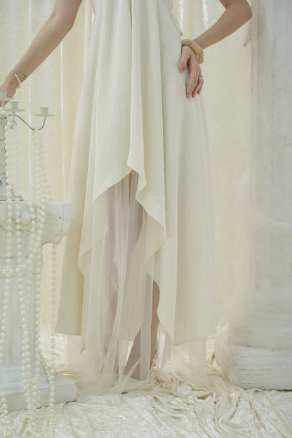 Crow Crew Backless tied maxi dress