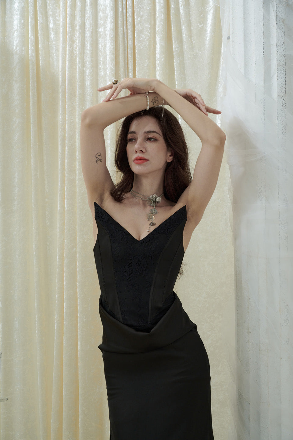 Crow Crew Flowers growing maxi dress