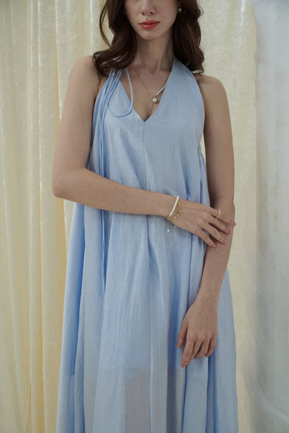 Crow Crew Halter neck backless dress