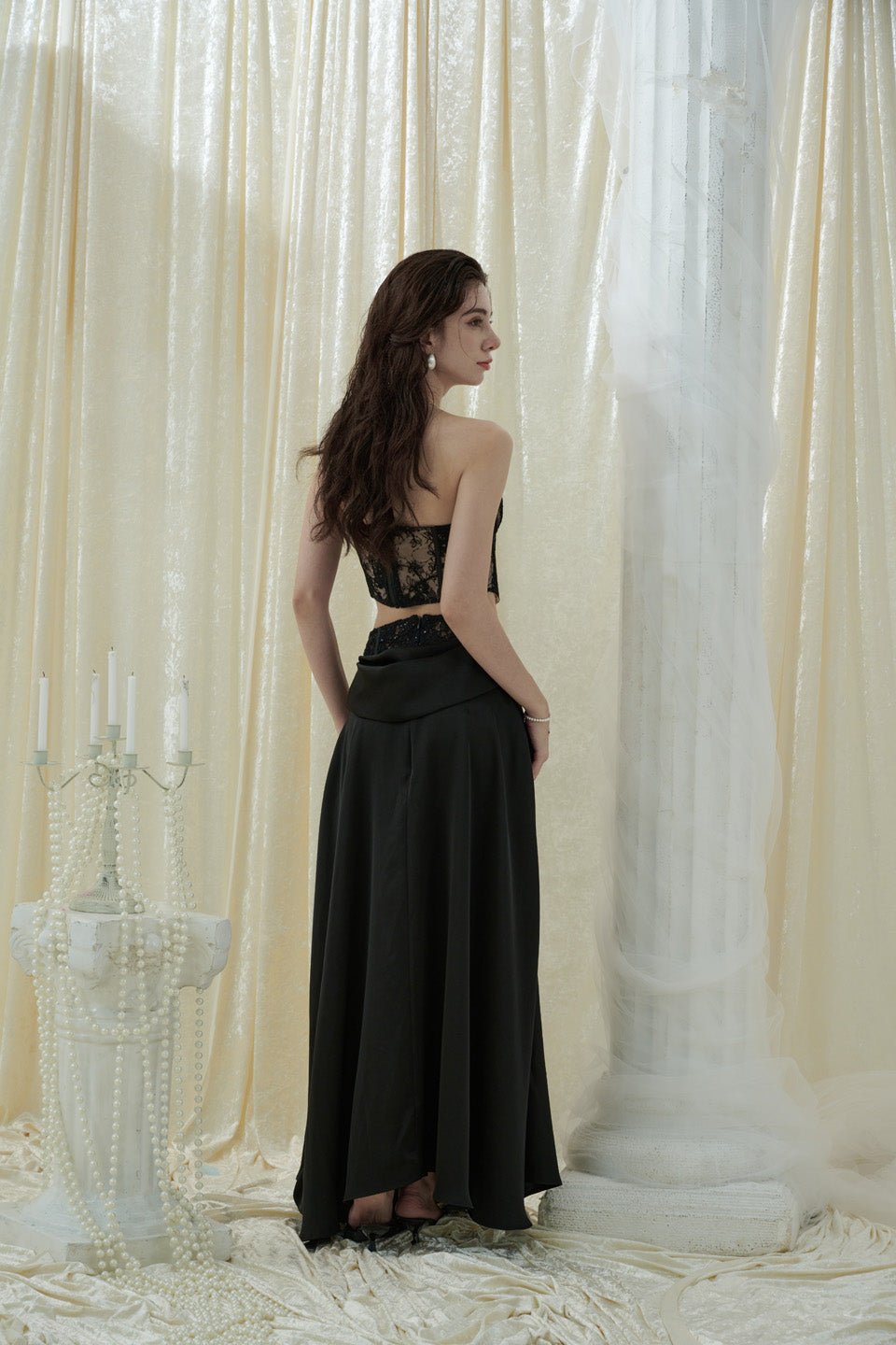 Crow Crew Black corset + skirt set