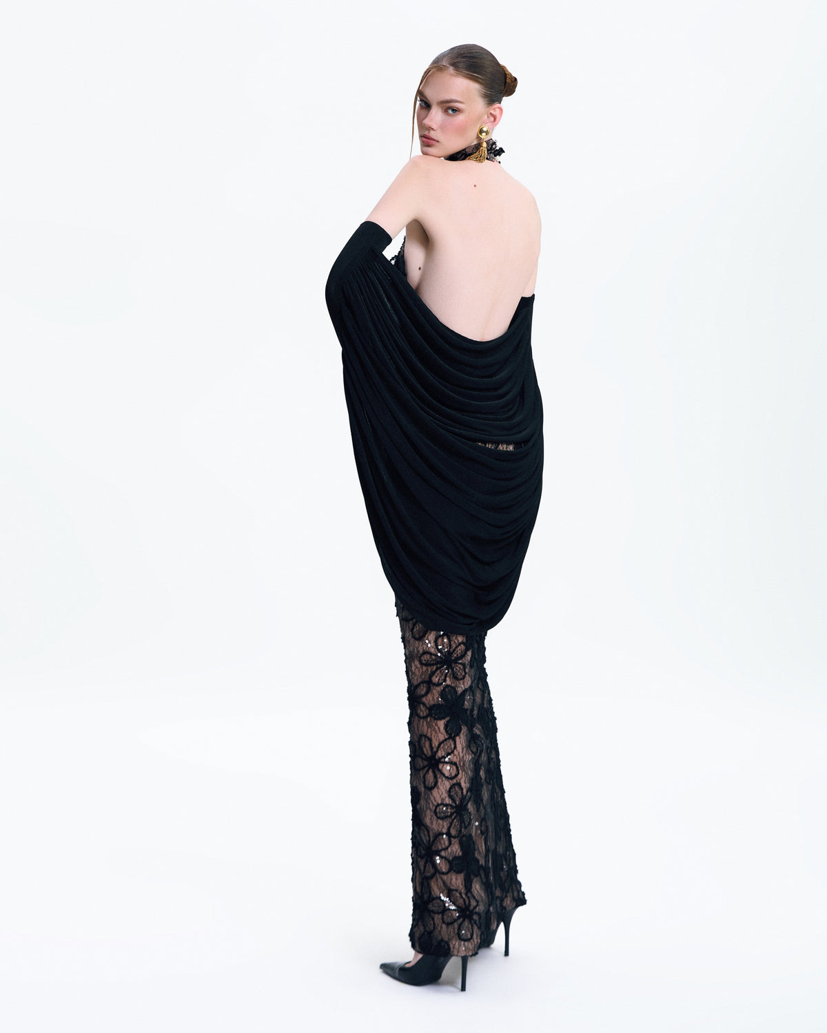 Mooris CAPUCINE DRESS WITH GLOVES