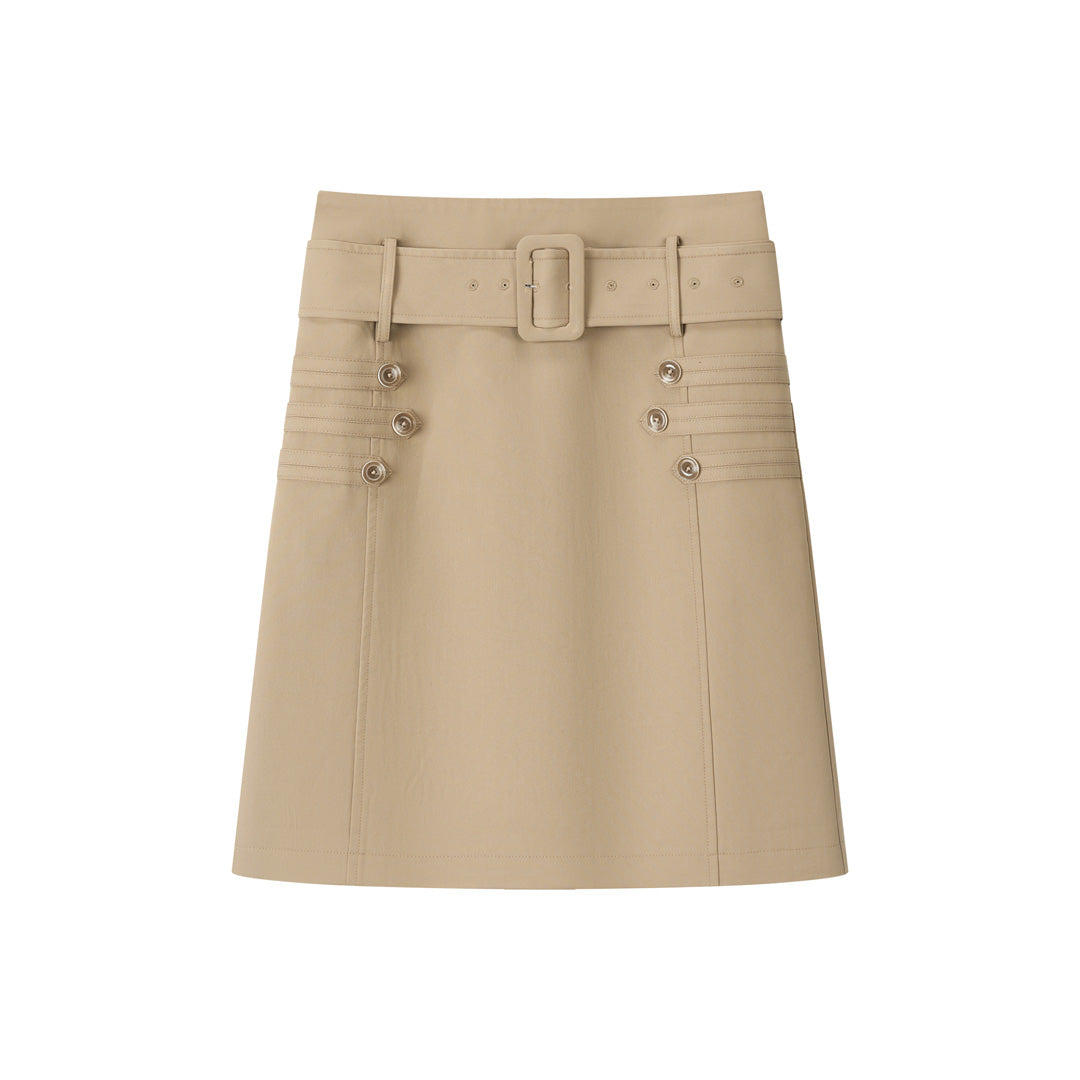 VIA PITTI VIAAS837 Thick waistband design skirt