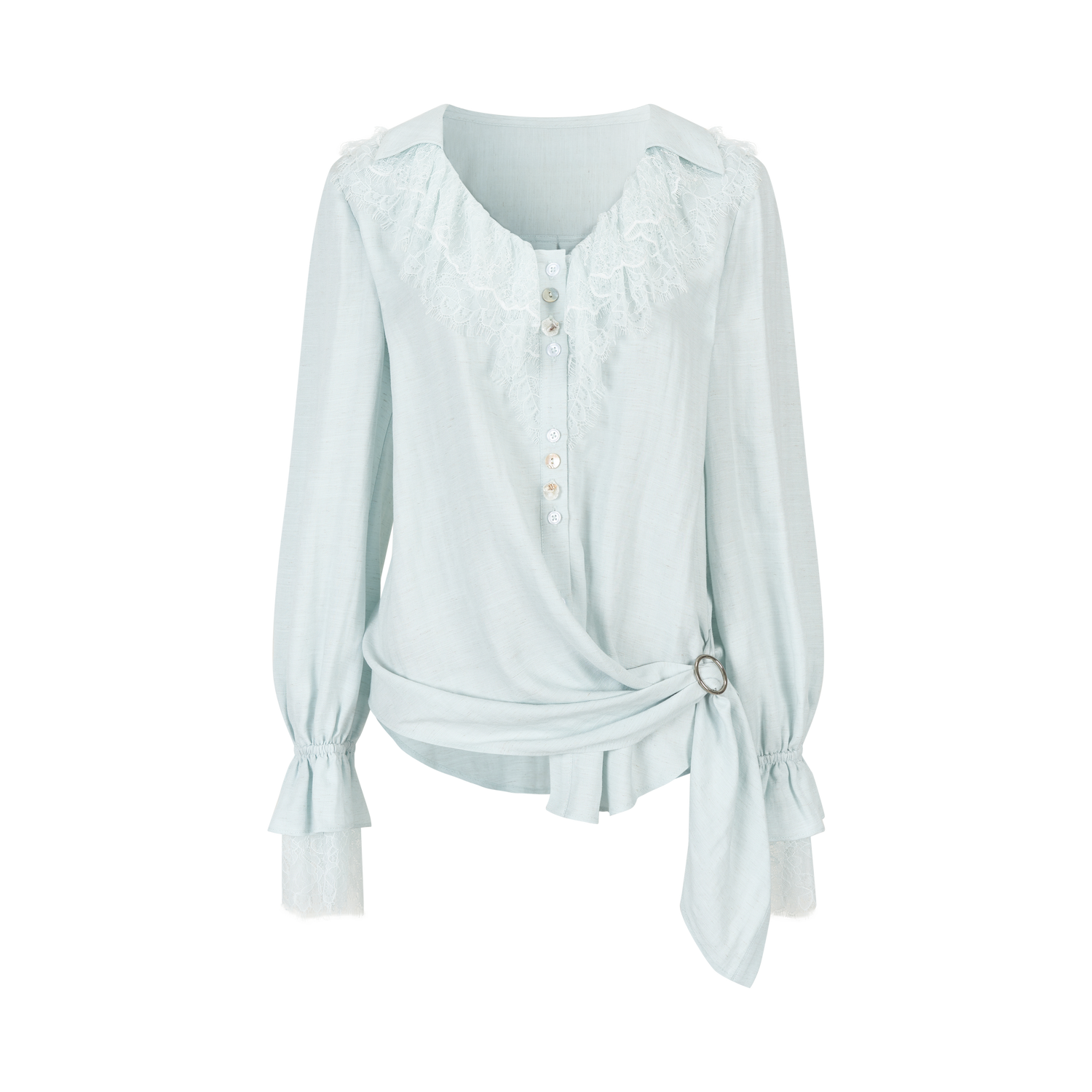 VIA PITTI VIAATP899 Lace patchwork shirt