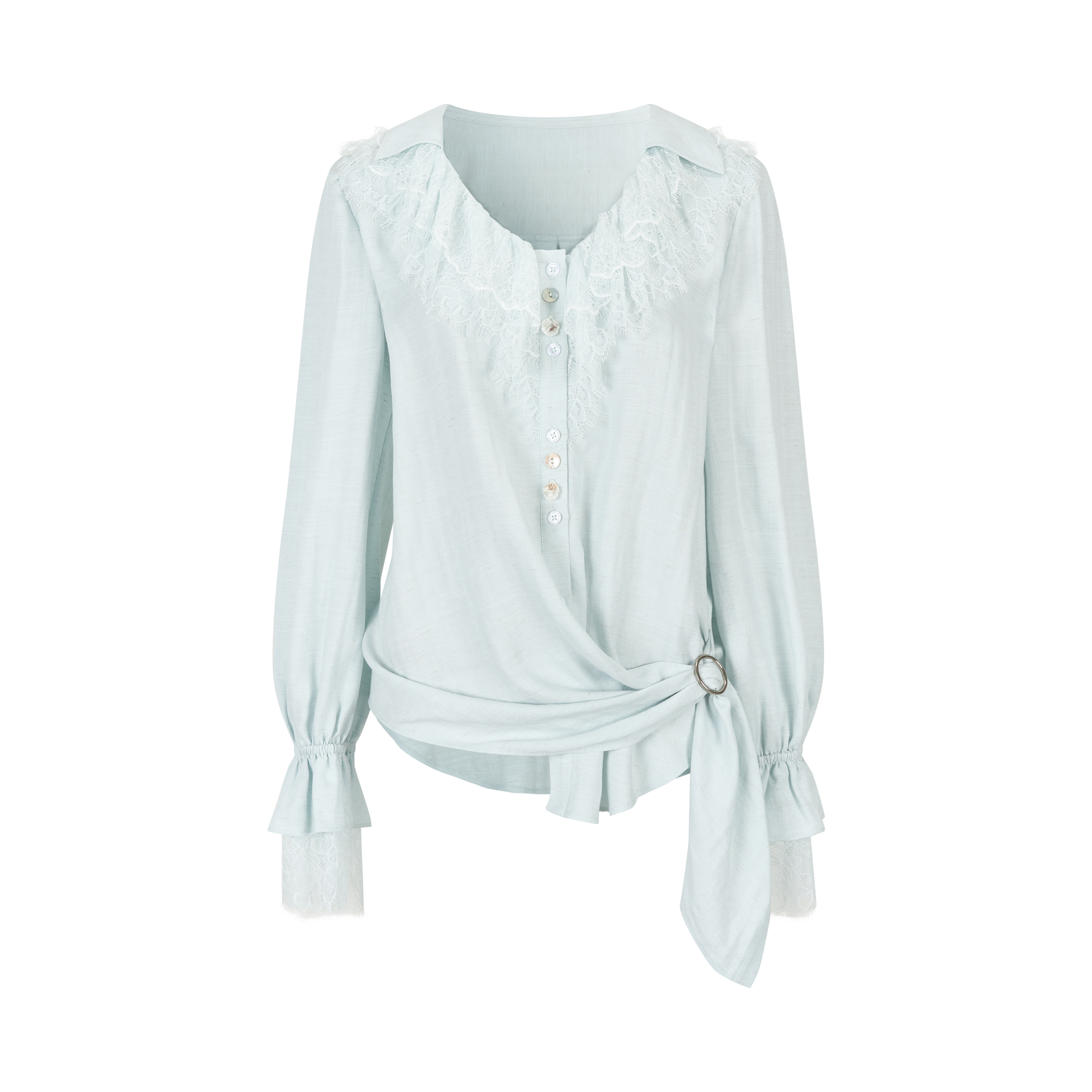 VIA PITTI VIAATP899 Lace patchwork shirt