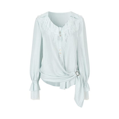 VIA PITTI VIAATP899 Lace patchwork shirt