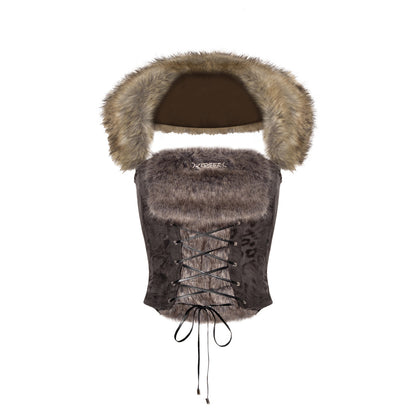 JYOSEI Leopard print camisole corset