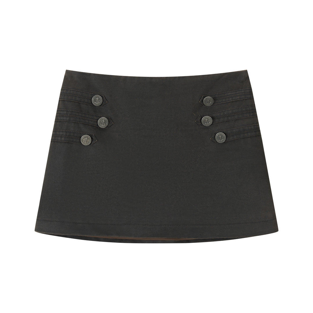 VIA PITTI VIAAS789 Button decoration skirt