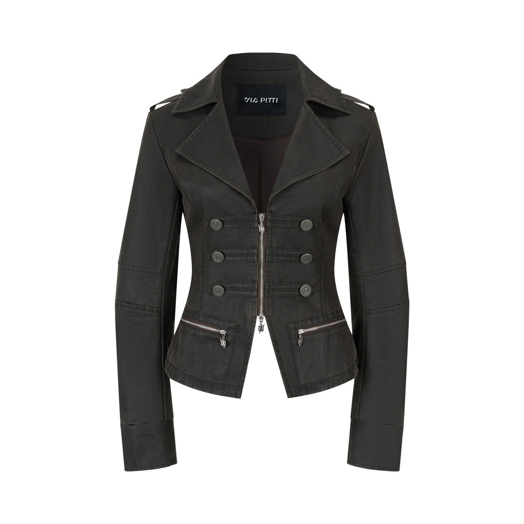 VIA PITTI VIAAC793 Button decoration suit top