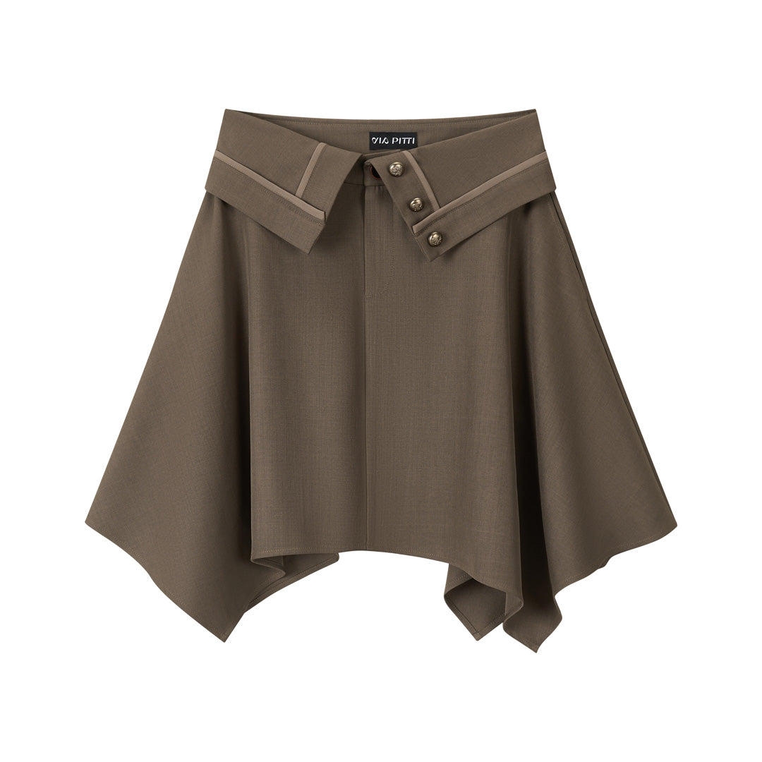 VIA PITTI VIAAS798 Versatile irregular suit skirt
