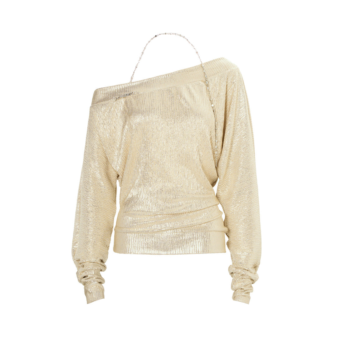 JYOSEI Golden chain long sleeved top