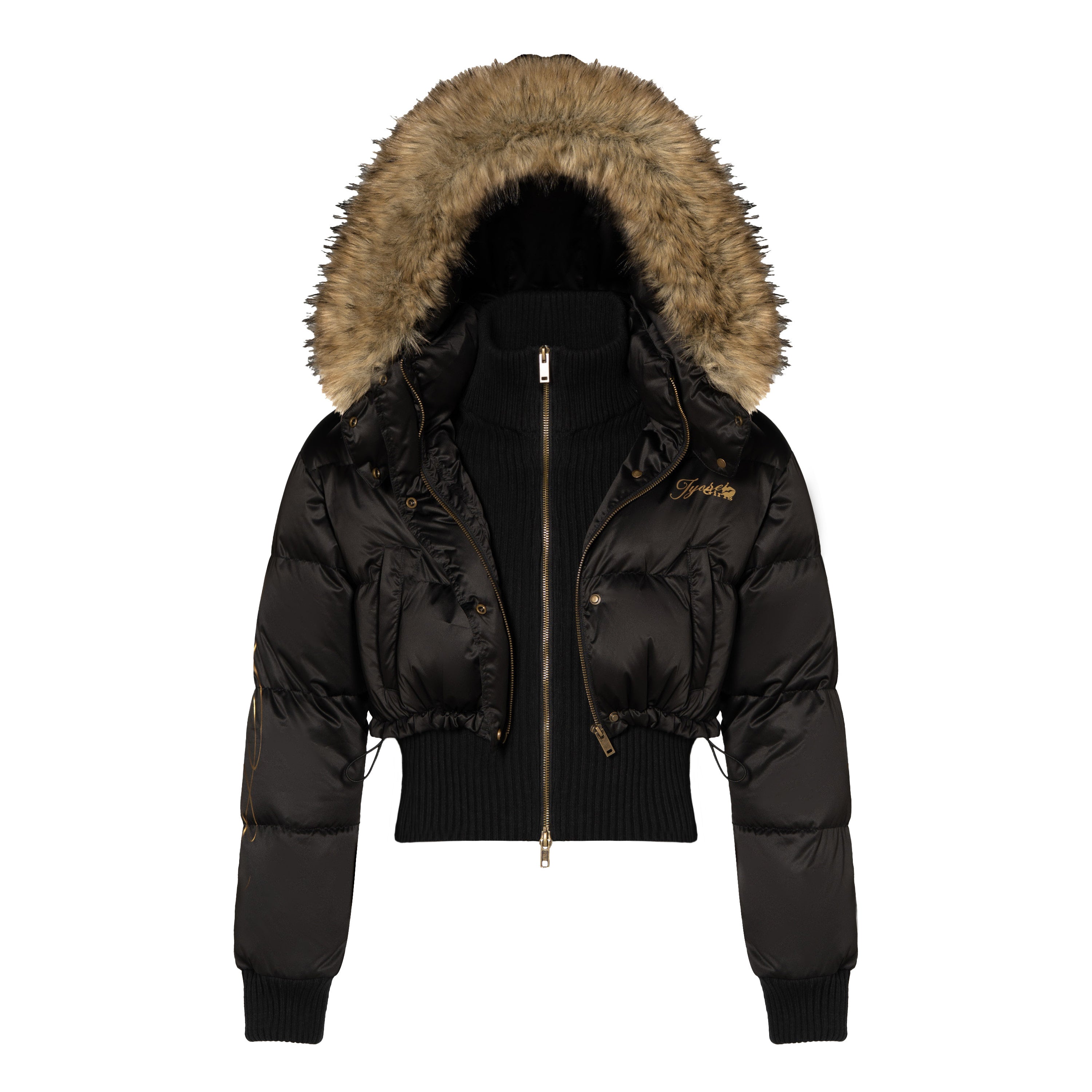 JYOSEI Black gold down jacket