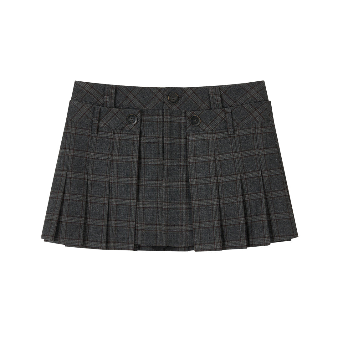 VIA PITTI VIADS703 Irregular button design skirt