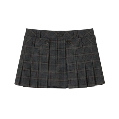 VIA PITTI VIADS703 Irregular button design skirt