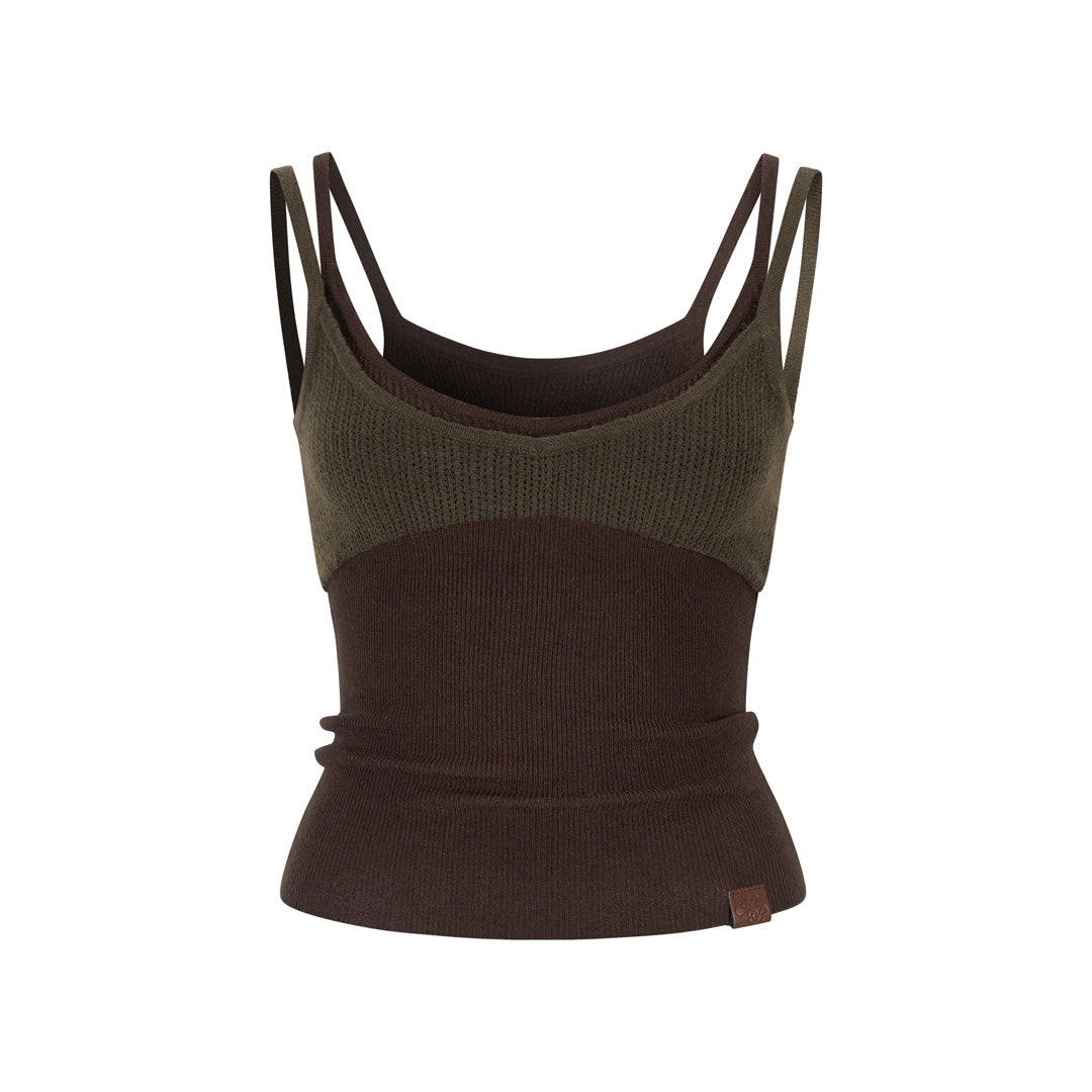 VIA PITTI VIAAK869 Fake two woolen vests