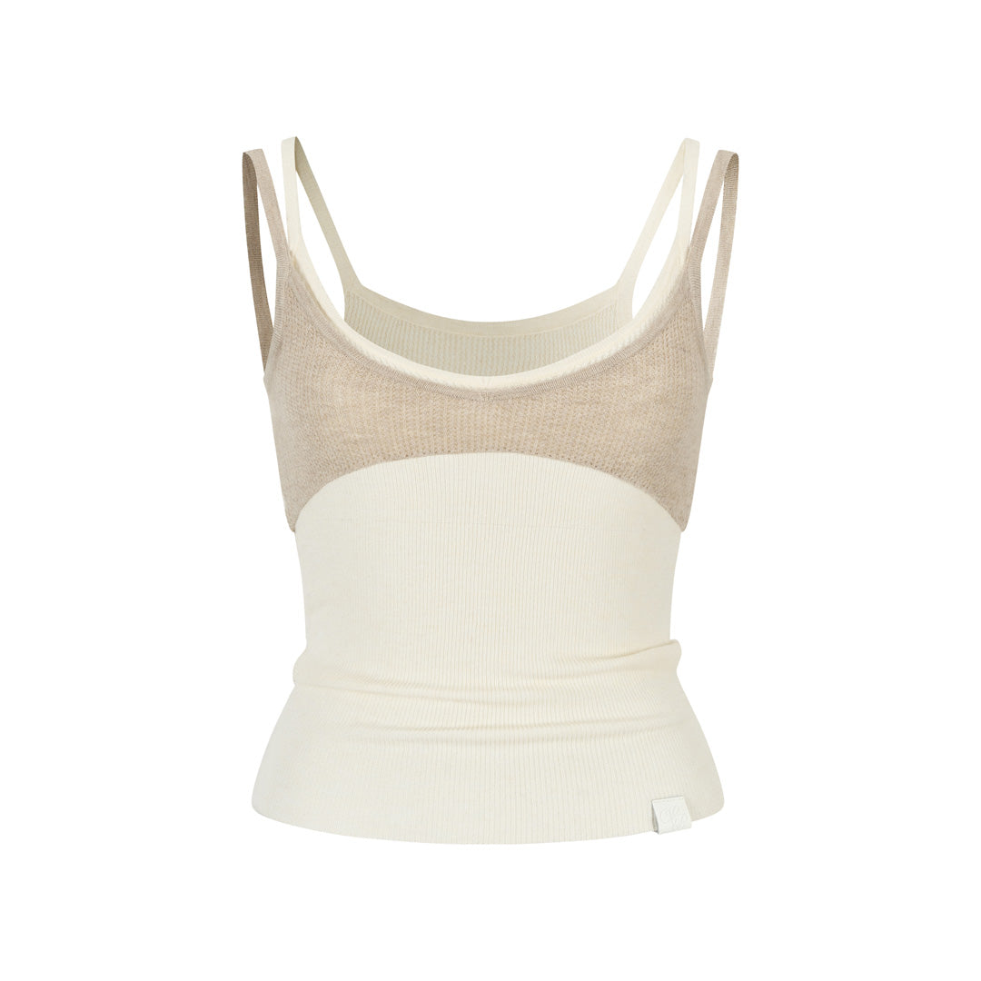 VIA PITTI VIAAK869 Fake two woolen vests