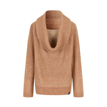 VIA PITTI VIAAK868 Fake two large necked mohair and wool pullover sweaters
