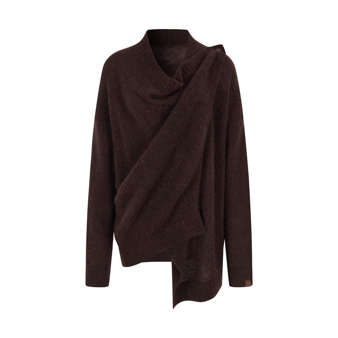 VIA PITTI VIAAK871 Shawl style woolen cardigan