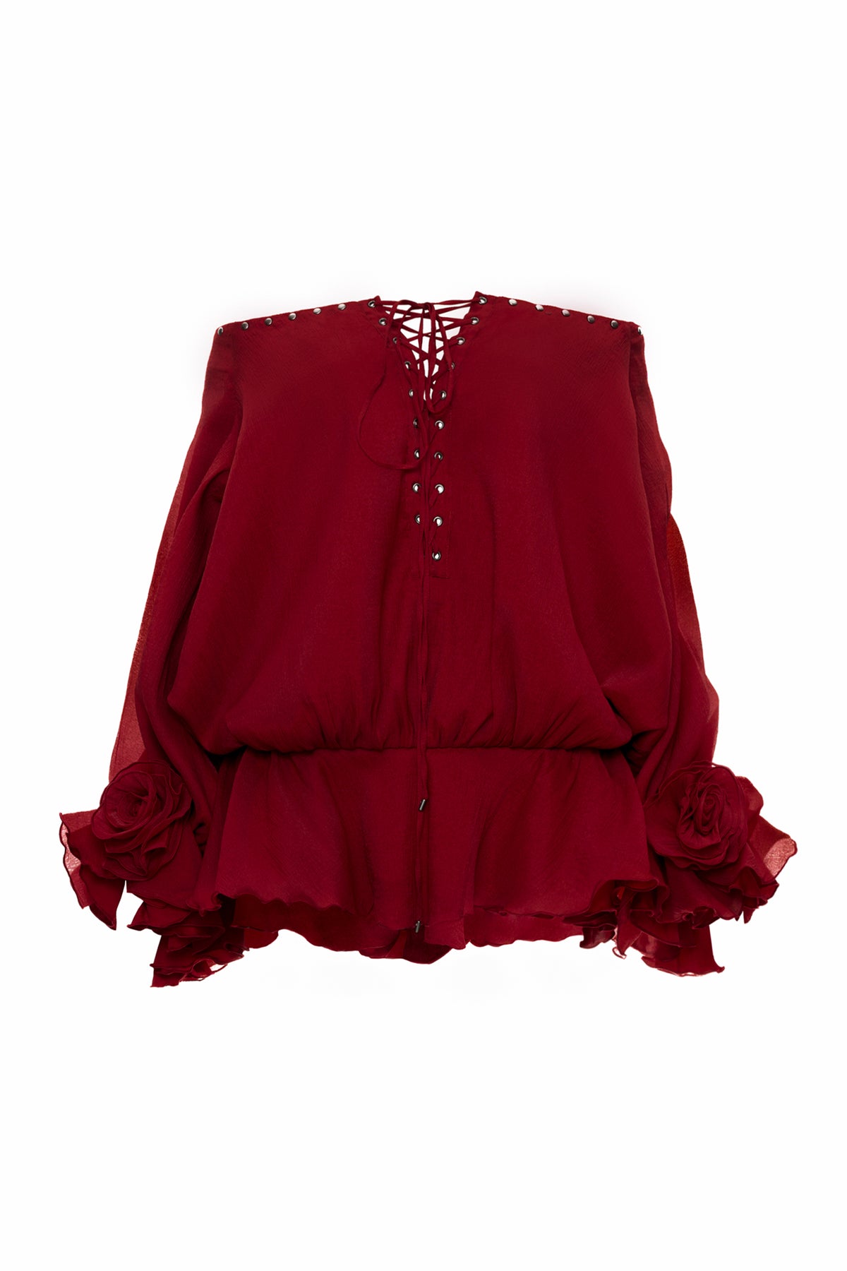 DATT [Best Seller] ORGANZA FLORRIE BLOOM BLOUSE