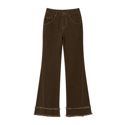 VIA PITTI VIADP740 Basic versatile mid high waisted pants