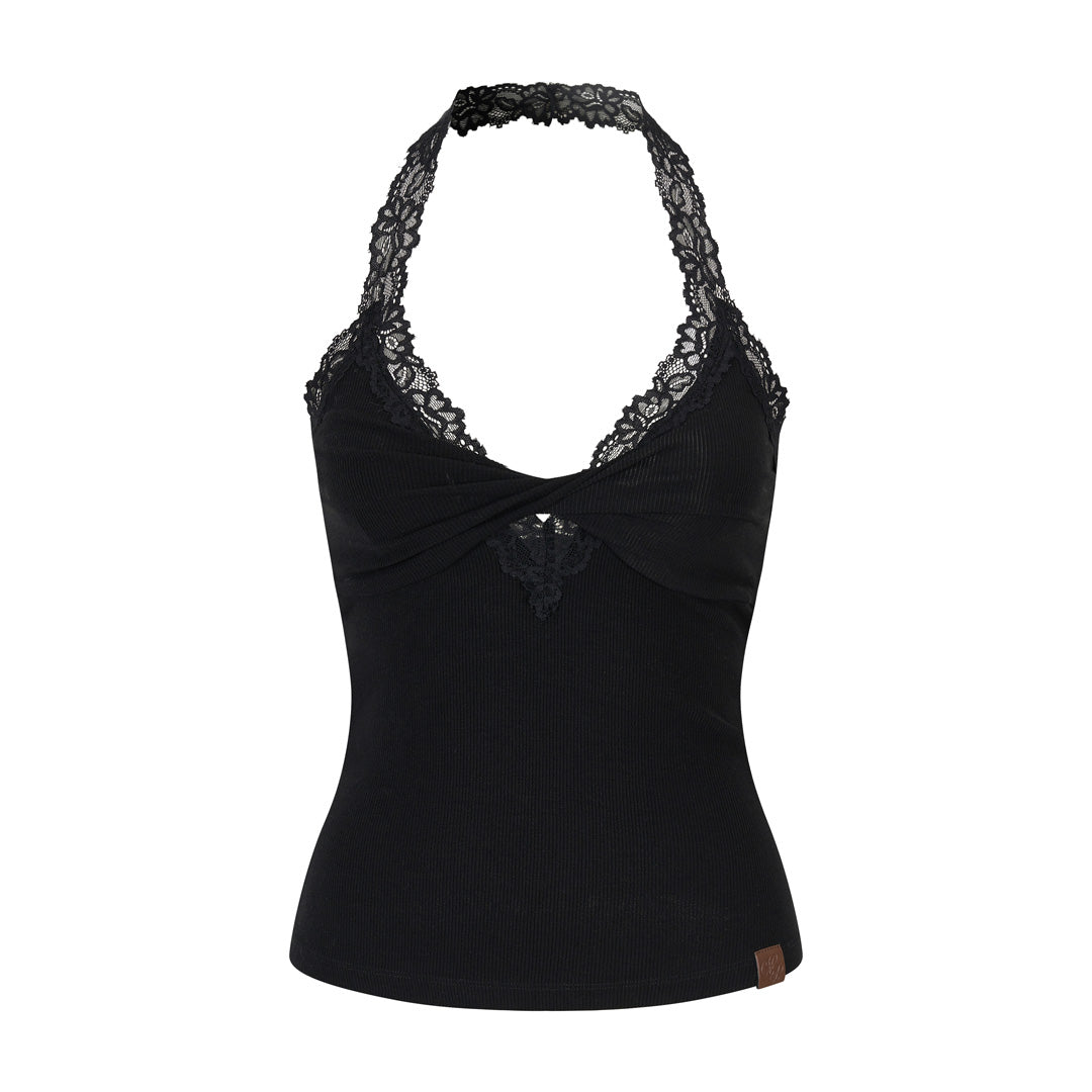 VIA PITTI VIADTP691 Lace patchwork inner bottom vest