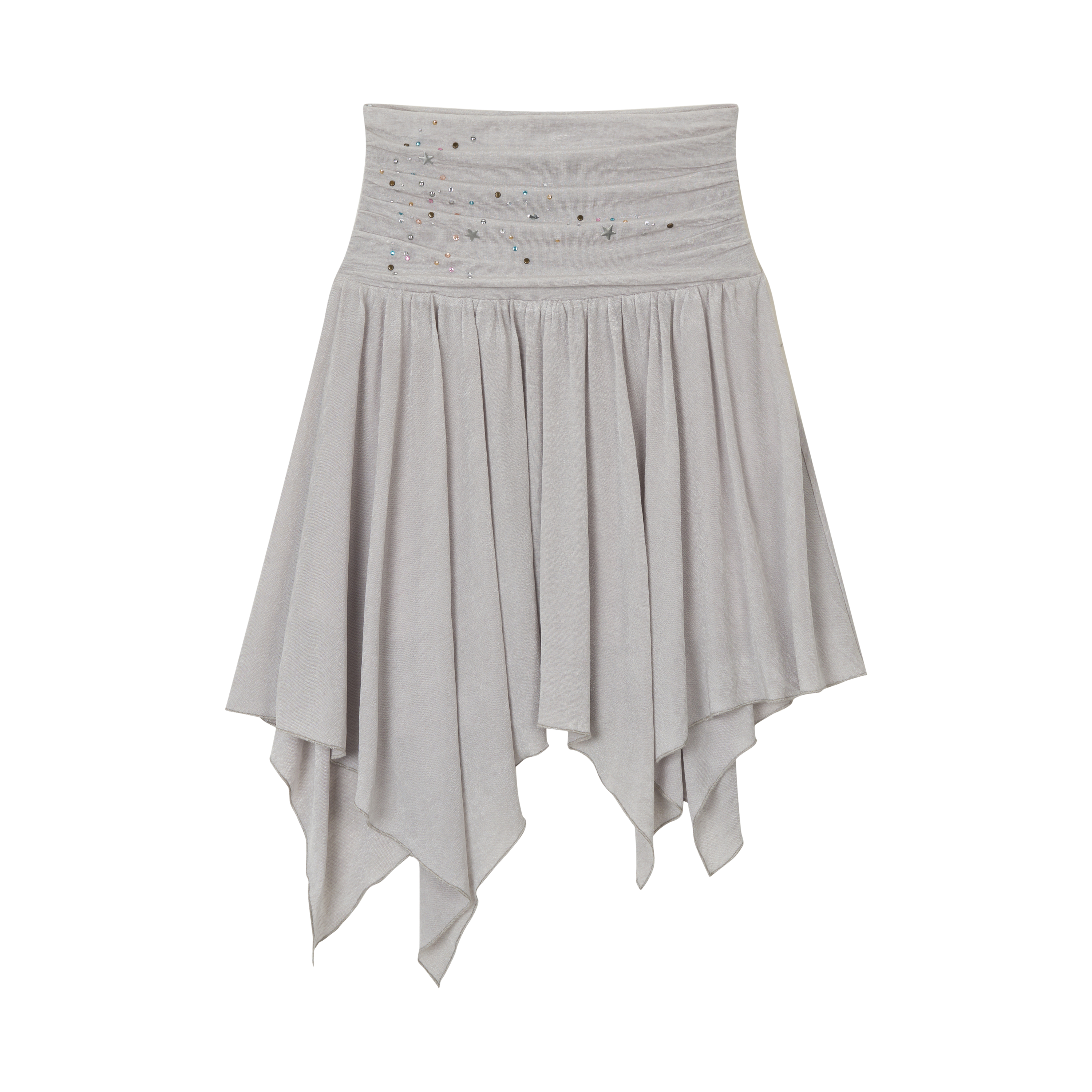 VIA PITTI VIABTP322&amp;VIABS323 Bead star embroidered + skirt set (2color)