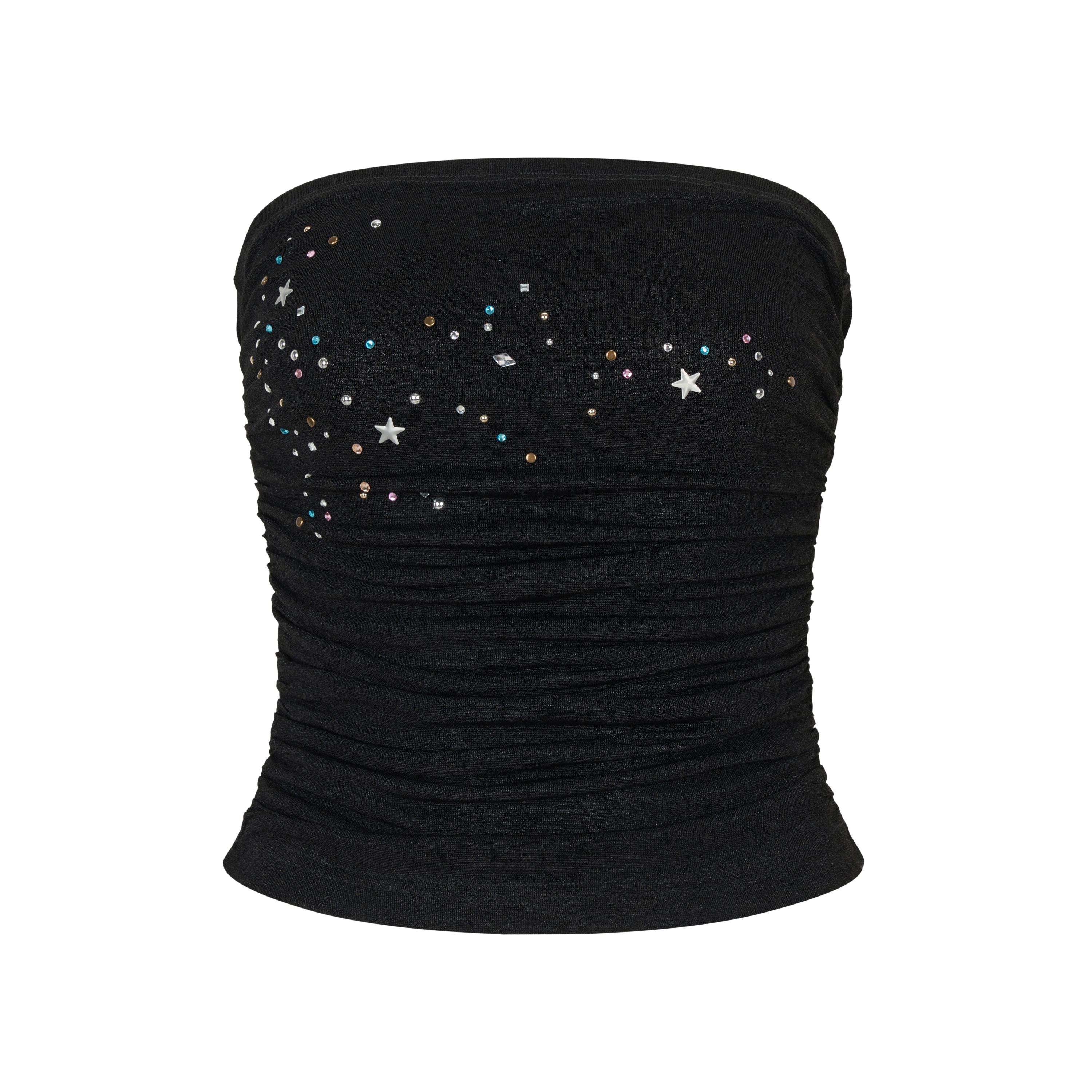 VIA PITTI VIABTP322&amp;VIABS323 Bead star embroidered + skirt set (2color)
