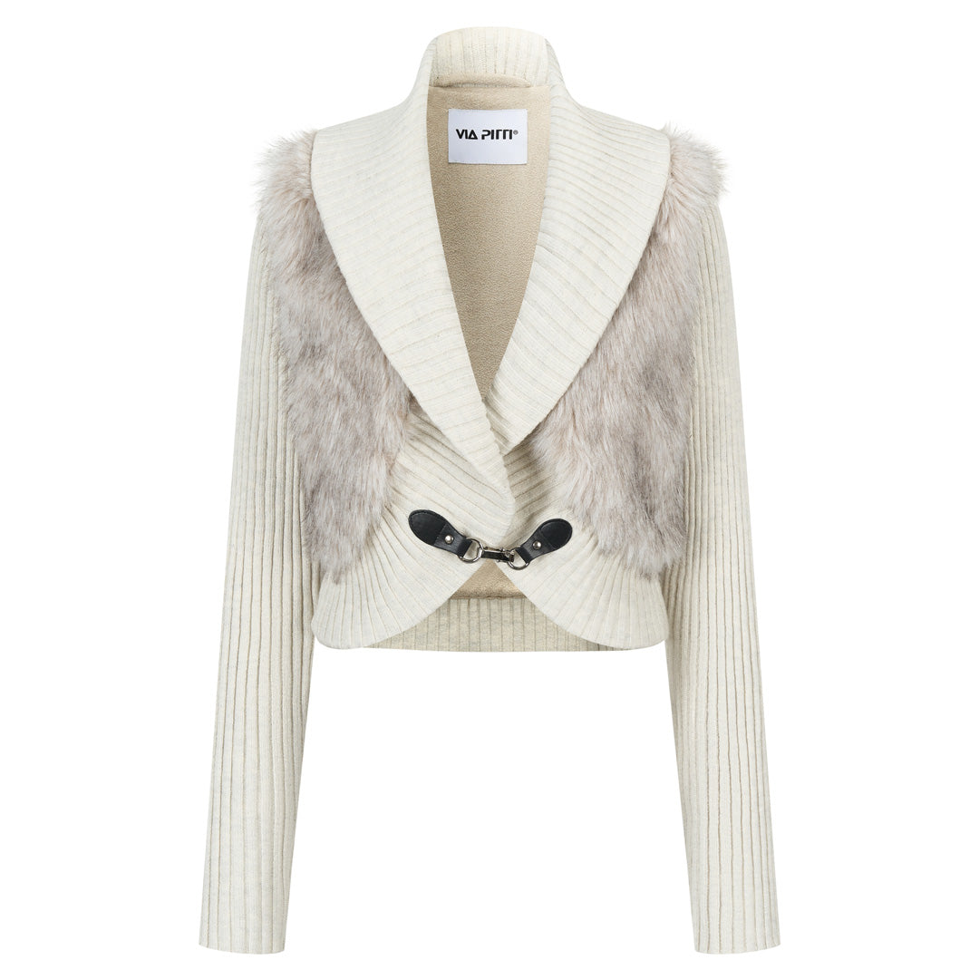 VIA PITTI VIADC771 Woolen patchwork thick short jacket