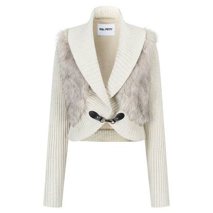 VIA PITTI VIADC771 Woolen patchwork thick short jacket