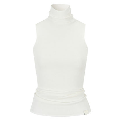 VIA PITTI VIADK782 Versatile high neck sleeveless woolen vest