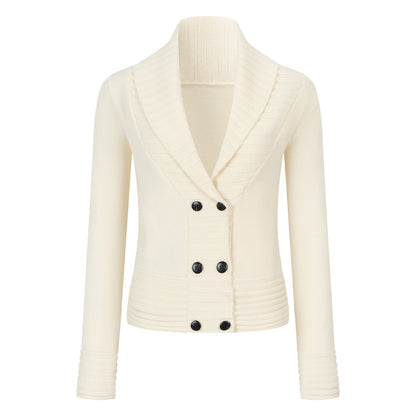 VIA PITTI VIADK776 Basic lapel sweater