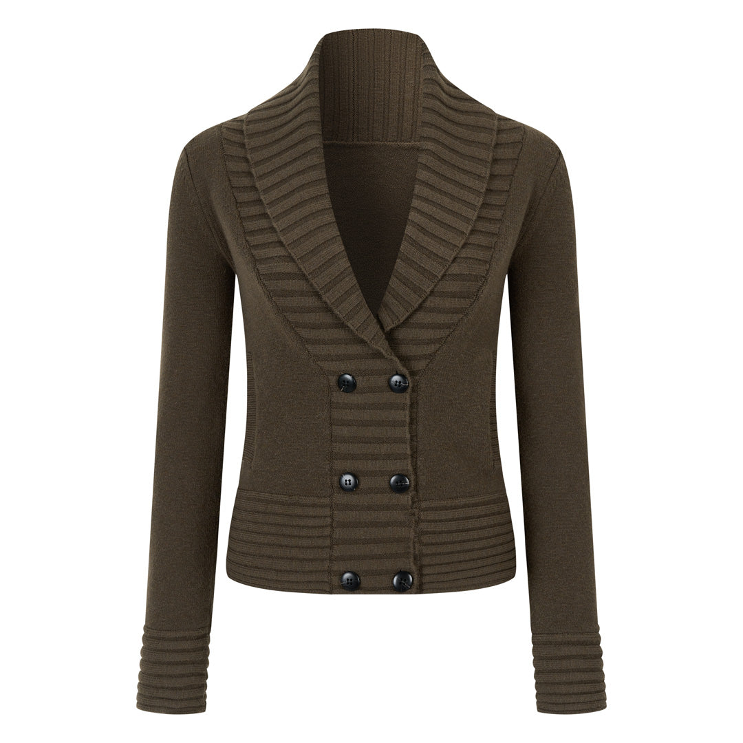 VIA PITTI VIADK776 Basic lapel sweater