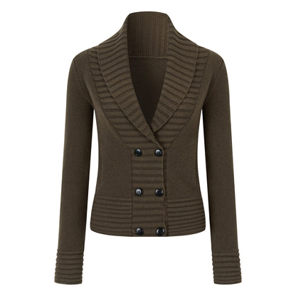 VIA PITTI VIADK776 Basic lapel sweater