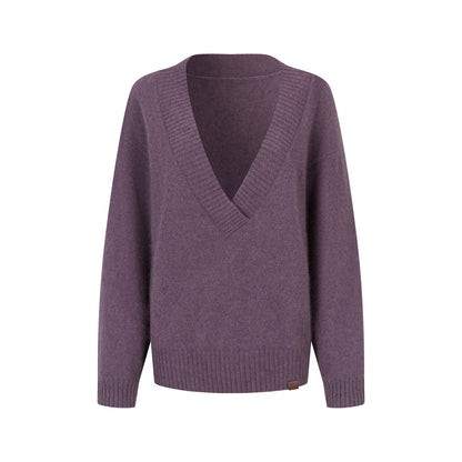 VIA PITTI VIADK781 Heavy wool big V-neck loose sweater