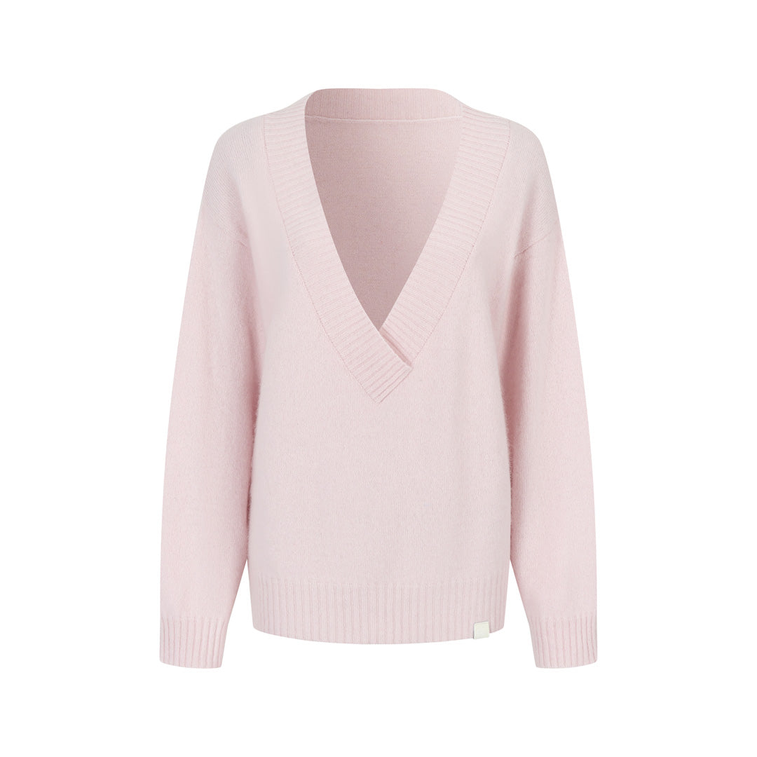 VIA PITTI VIADK781 Heavy wool big V-neck loose sweater