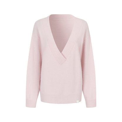 VIA PITTI VIADK781 Heavy wool big V-neck loose sweater