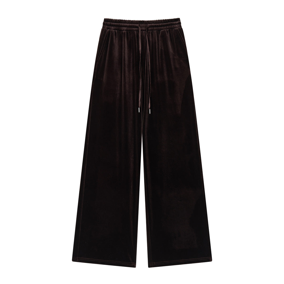 VIA PITTI VIADC718&amp;VIADC719 Velvet sporty casual sweatshirt + pants