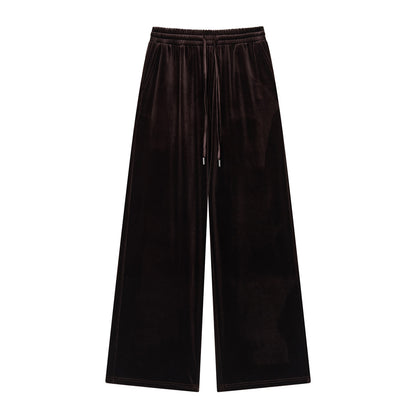 VIA PITTI VIADC718&amp;VIADC719 Velvet sporty casual sweatshirt + pants