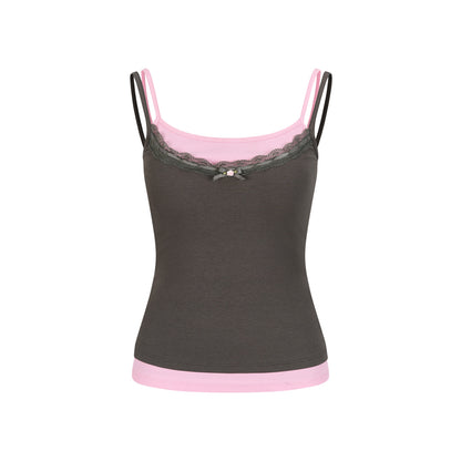 VIA PITTI VIAAT911 Color blocked patchwork camisole vest