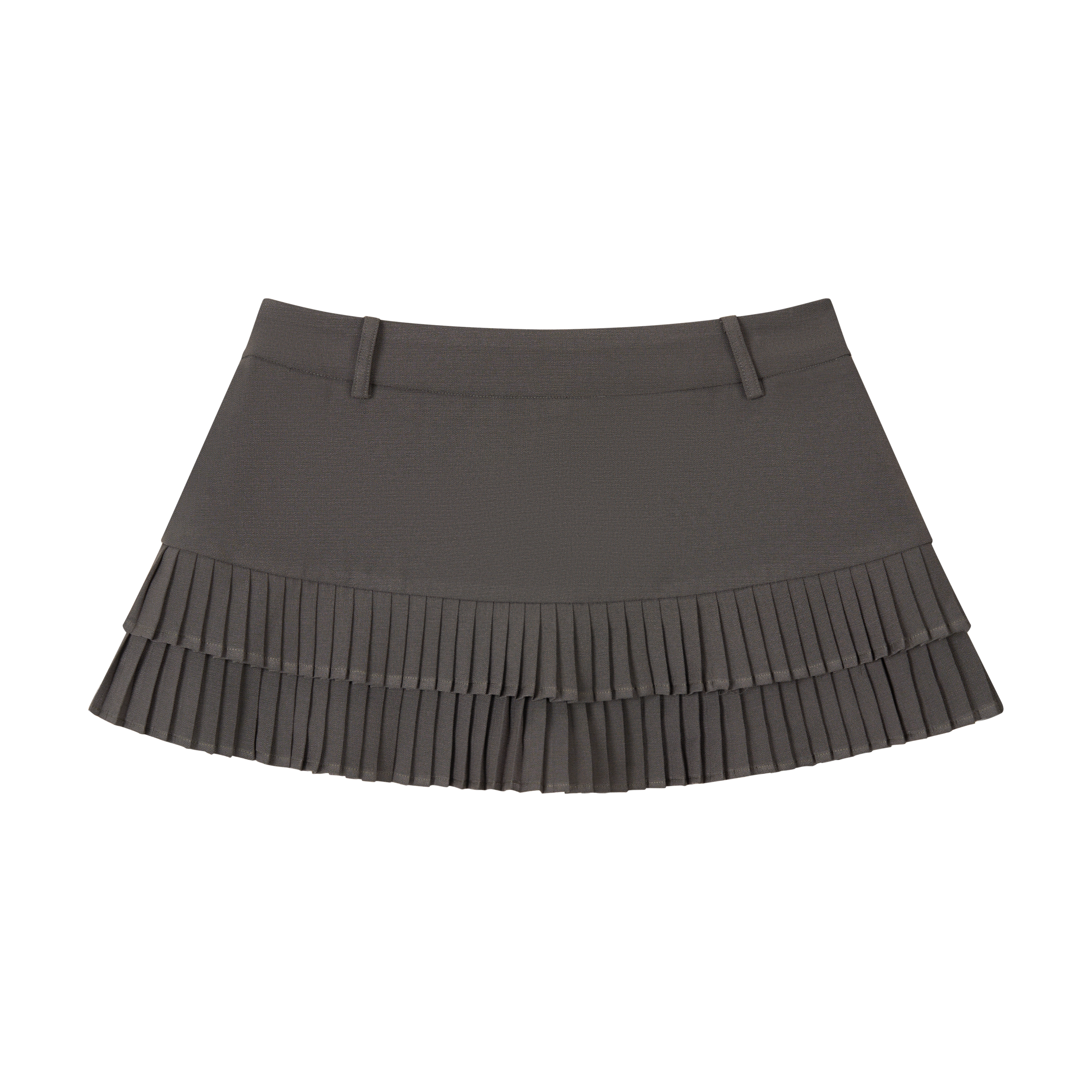 VIA PITTI VIABS307 Low waist pleated skirt (2color)