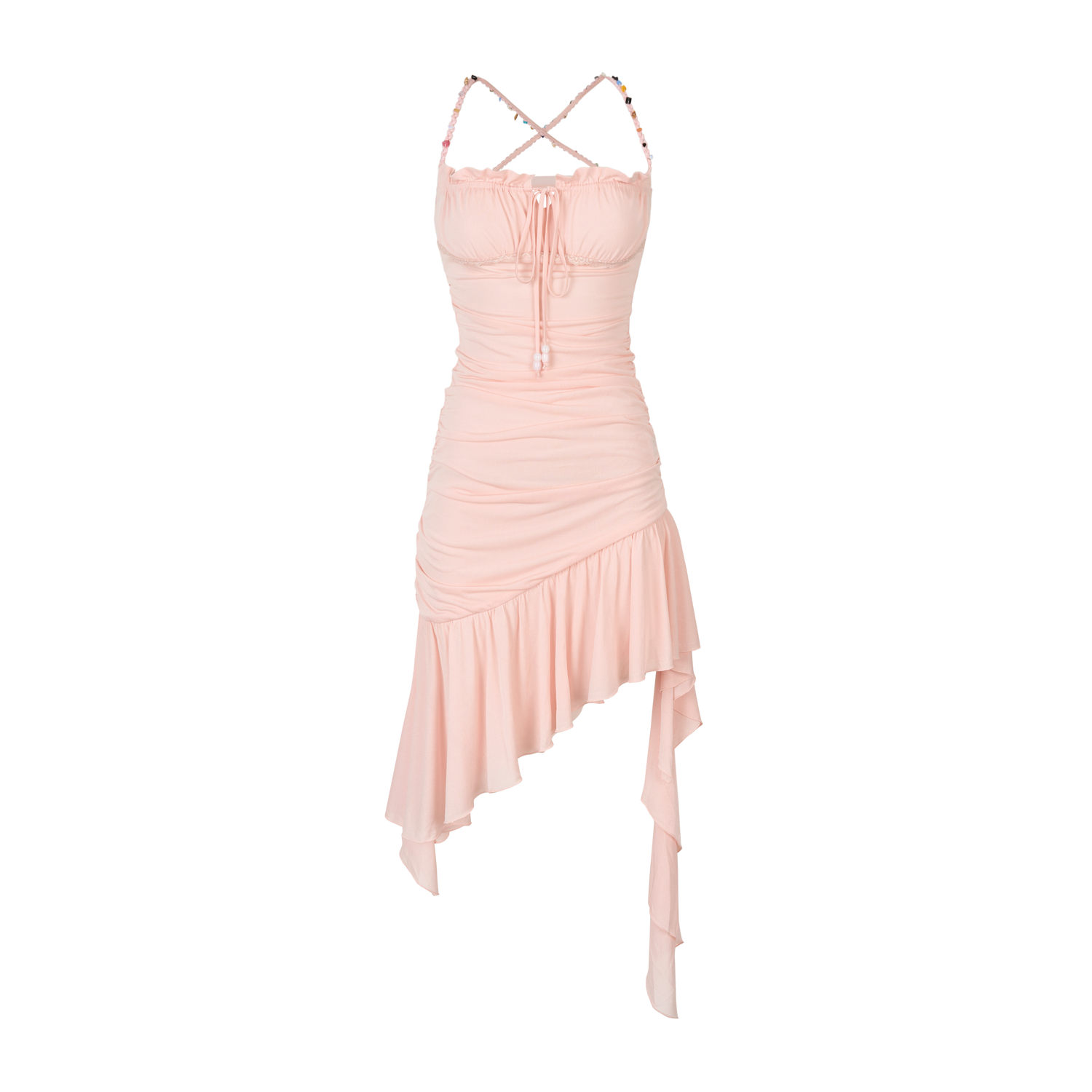 VIA PITTI VIABD336 Beaded mesh dress (2color)