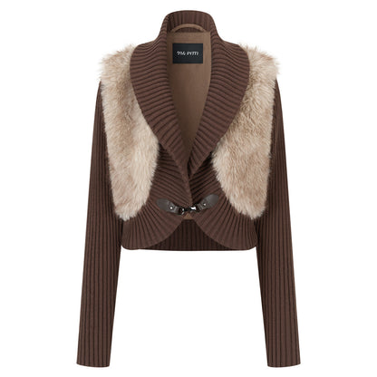 VIA PITTI VIADC771 Woolen patchwork thick short jacket