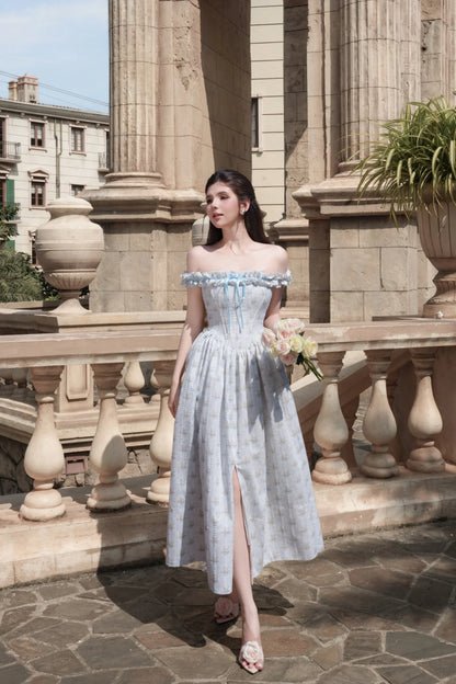 BEL ANGE SHARMAINE BLUE DRESS