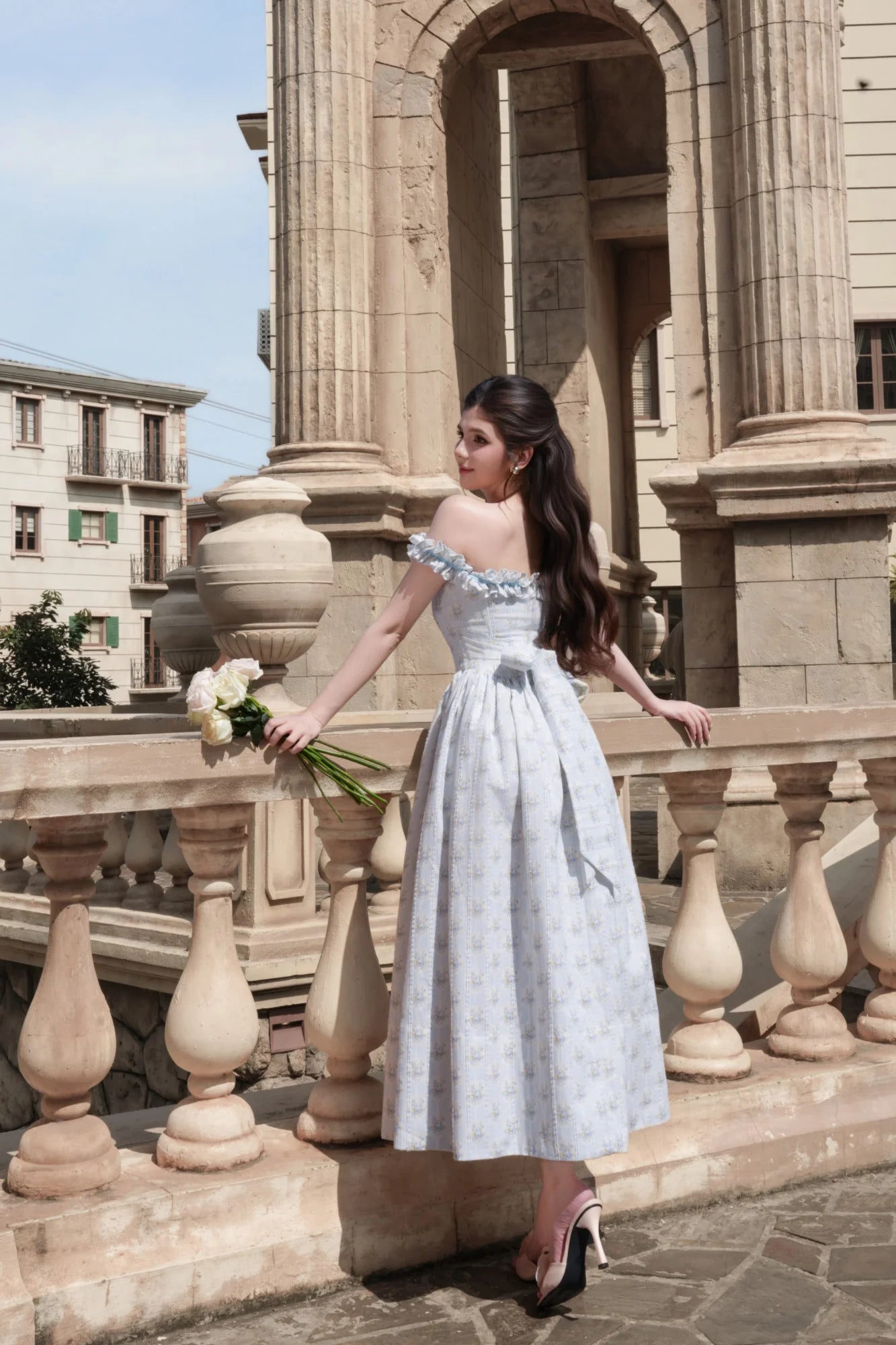 BEL ANGE SHARMAINE BLUE DRESS