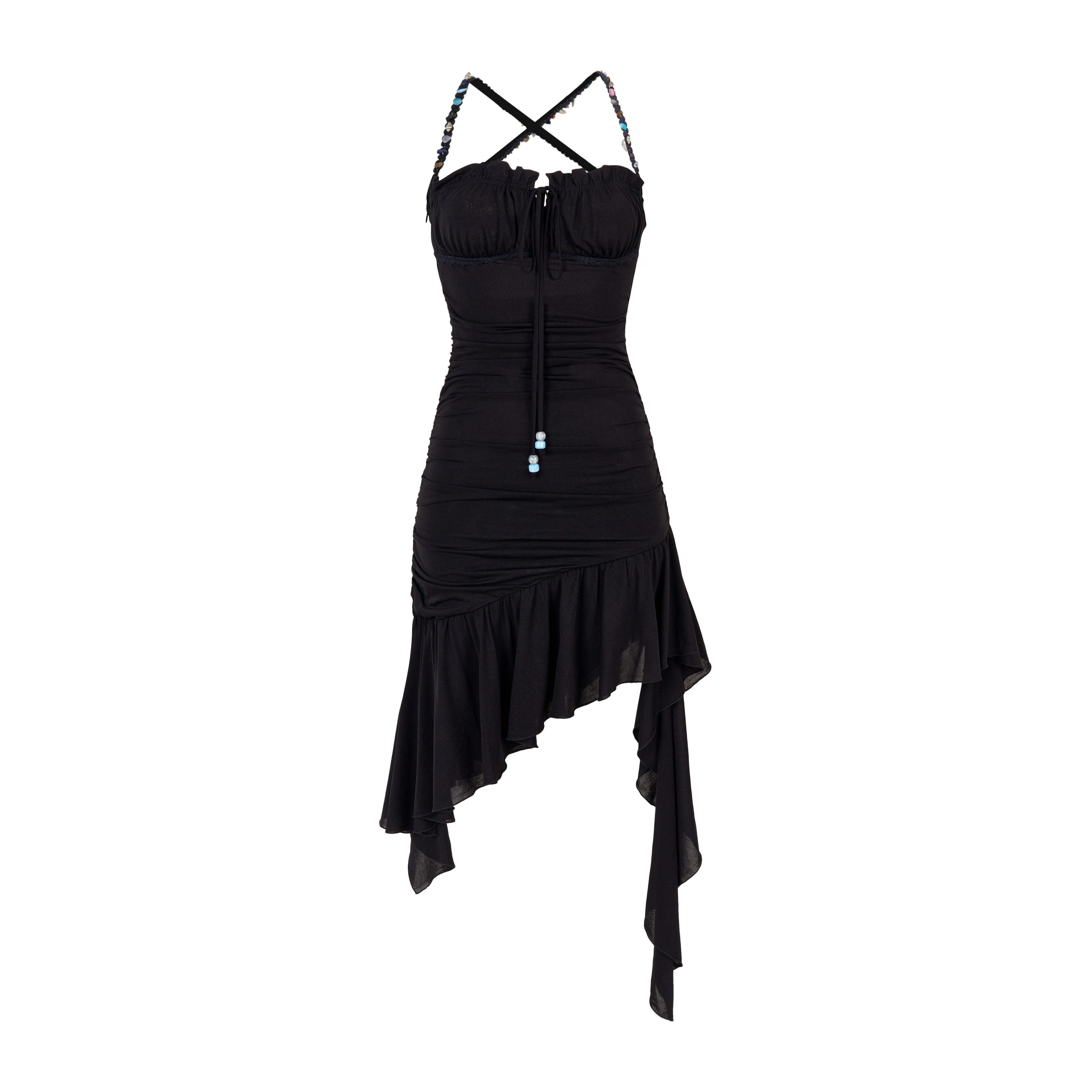 VIA PITTI VIABD336 Beaded mesh dress (2color)