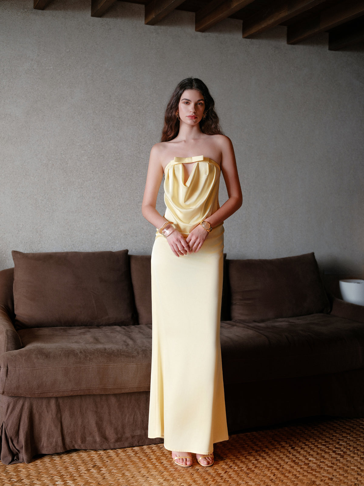 SHEERLUCK SLLYQ25132 Strapless and backless dress(2color)