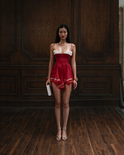 Huelleyrose Shtobe Dress - Red