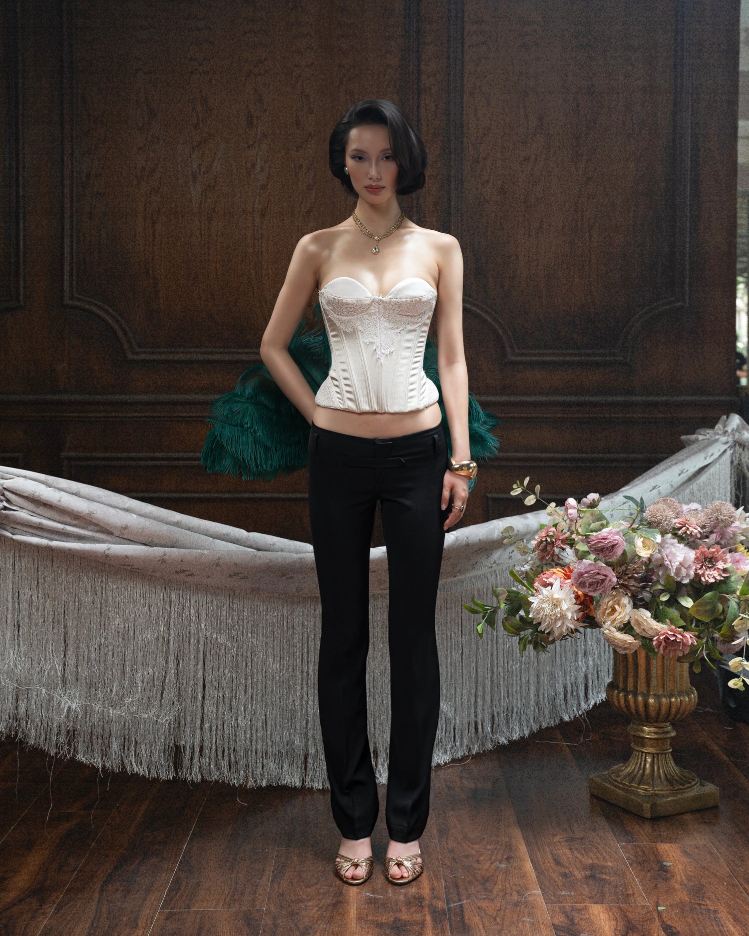 Huelleyrose Reb Set- White