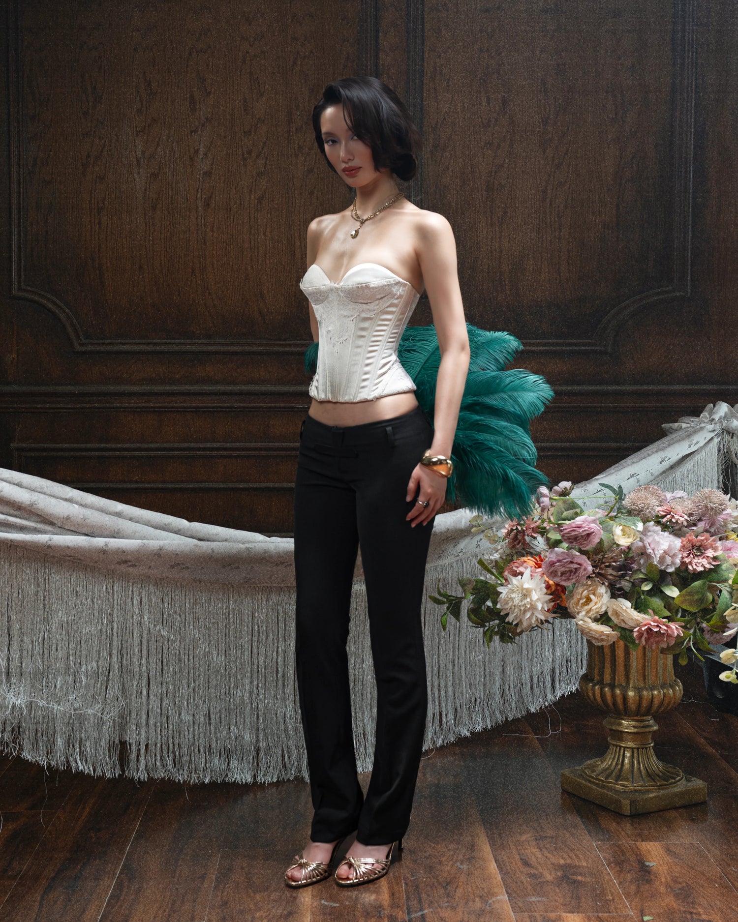Huelleyrose Reb Set- White