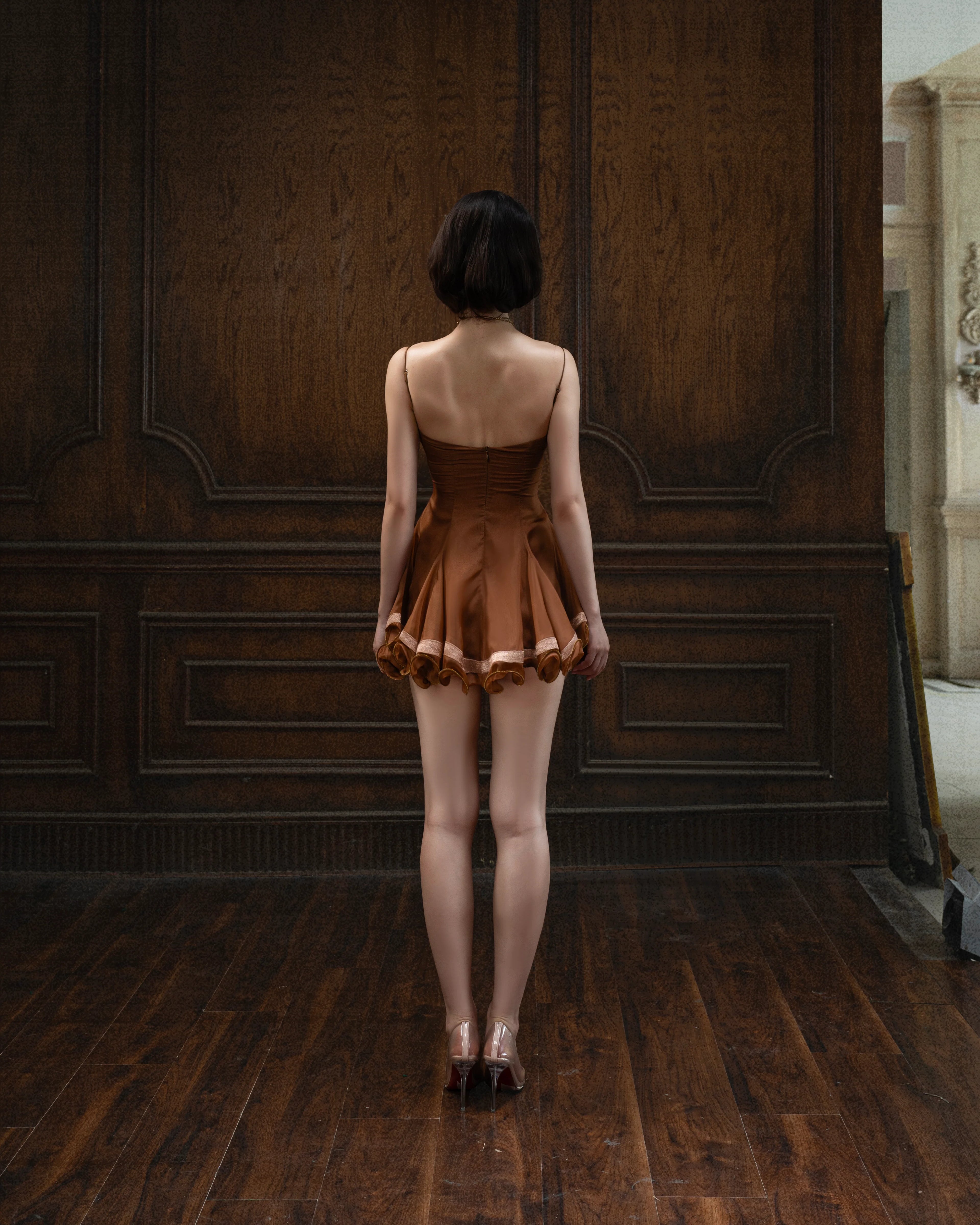 Huelleyrose Shtobe Dress - Brown