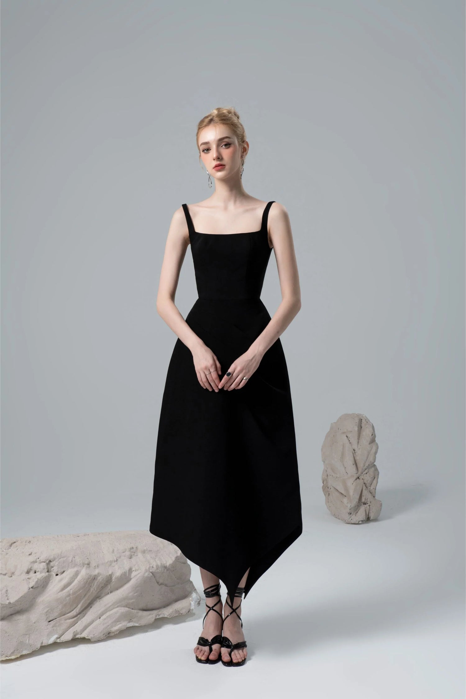 CICI Biennale Cape Asymmetric Dress